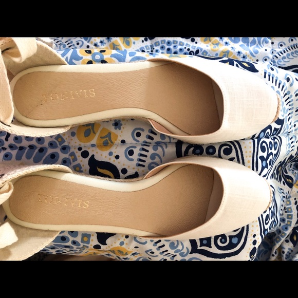 Ankle Tie Espadrille Wedges - Picture 5 of 9